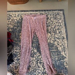 XL lounge pants in burgundy